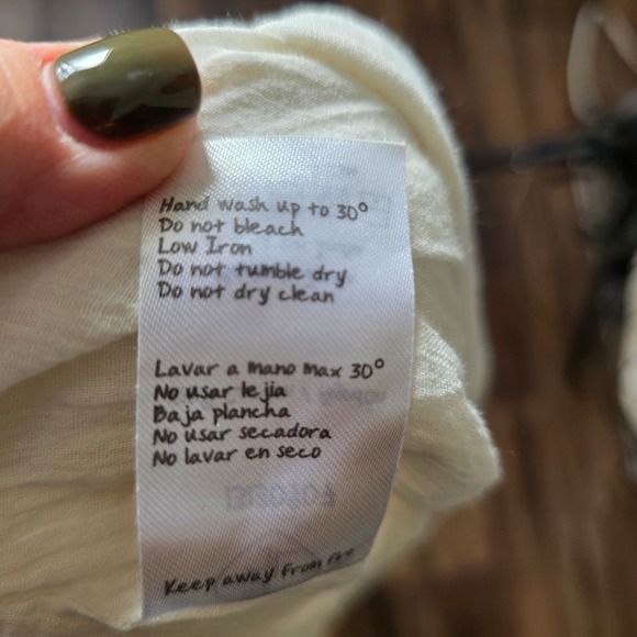 Z&L Made With Love Med White Cotton gauze Tassel Maxi Dress Boho Peasant Indie - Picture 13 of 13